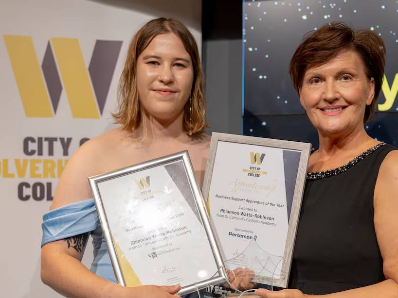 Former apprentice scoops top award at college celebration
